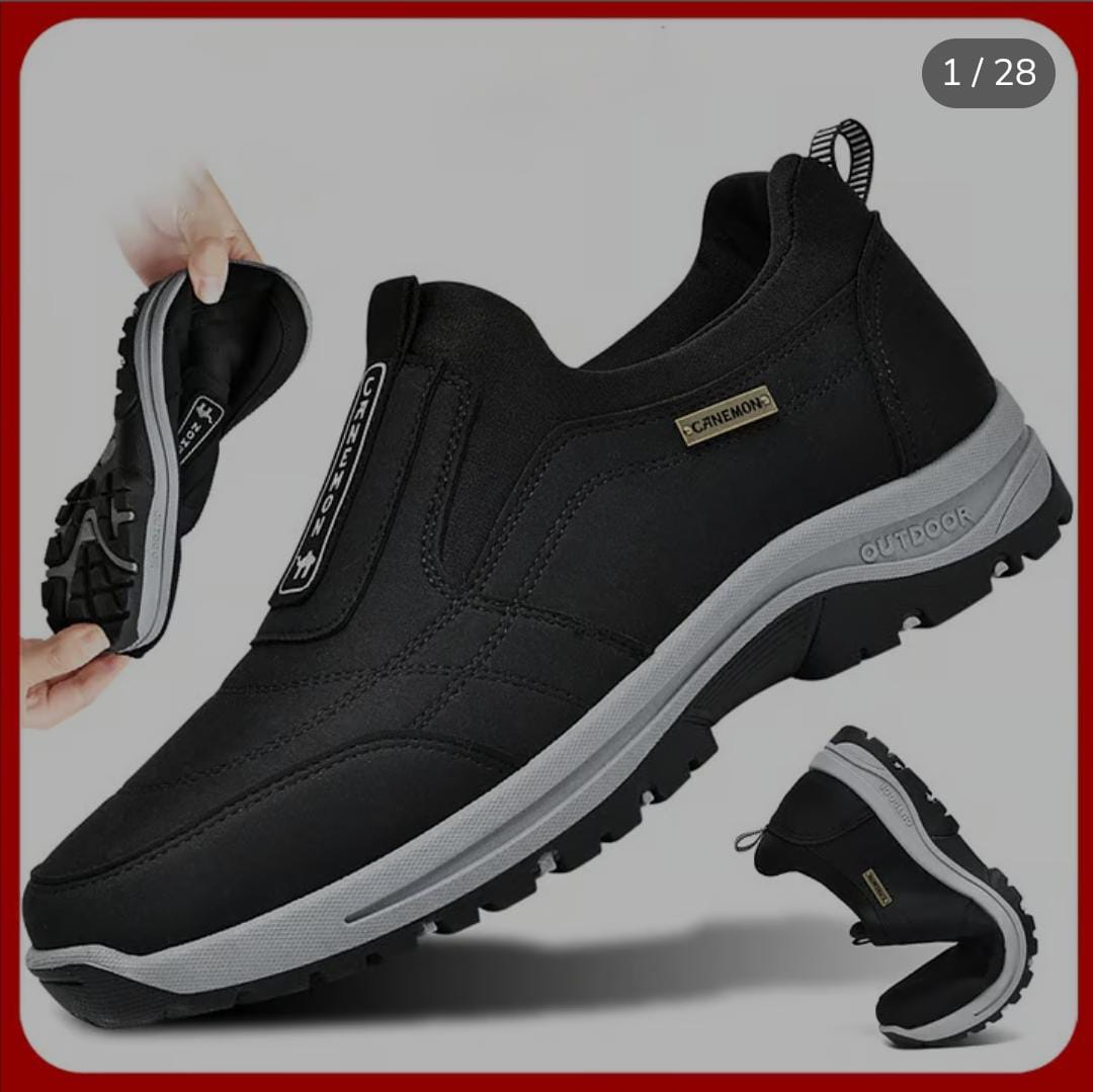 Men's Comfortable Waterproof Breathable Orthopedic Walking Shoes Hiking Shoes