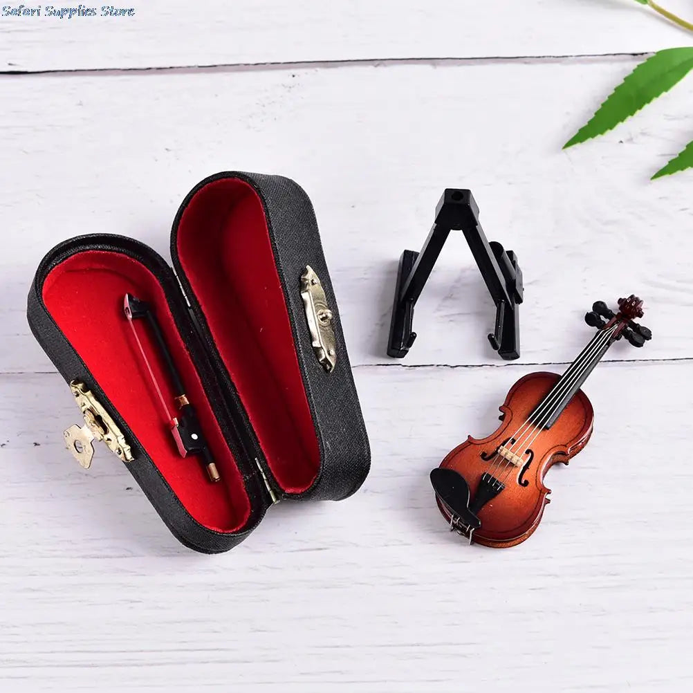 Playable Tiny Violin Figurine