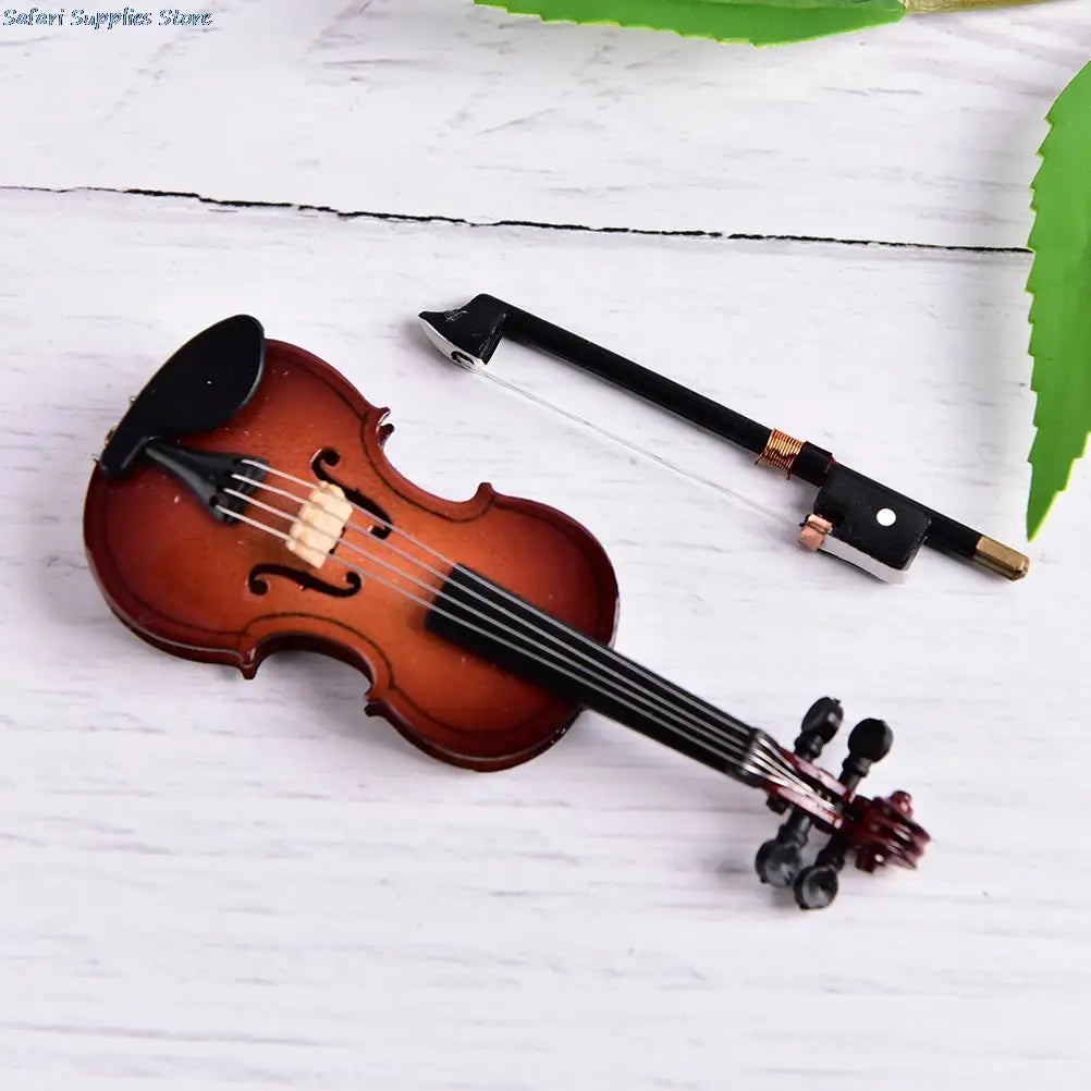 Playable Tiny Violin Figurine