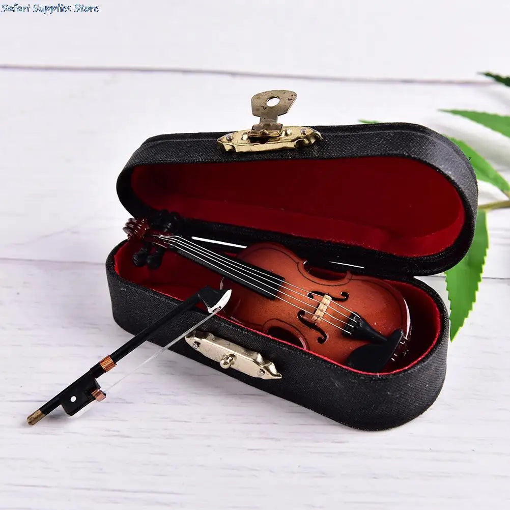 Playable Tiny Violin Figurine