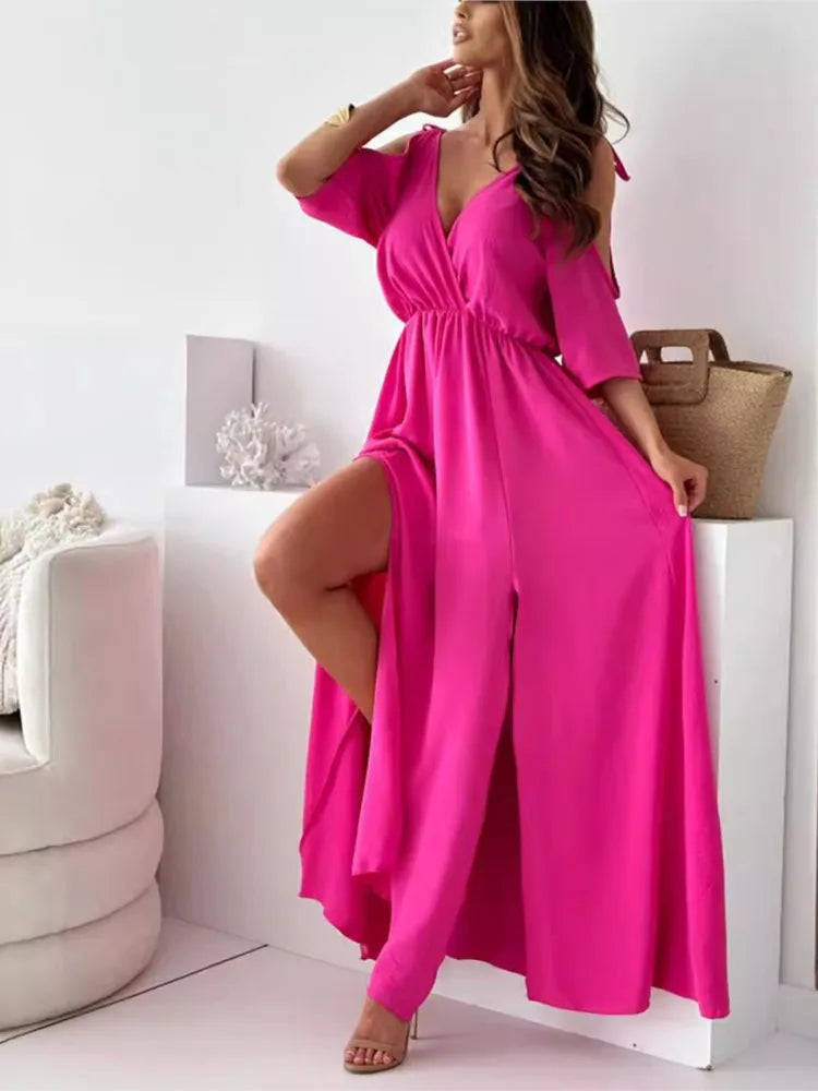 Maxi High Waist Maxi Dress