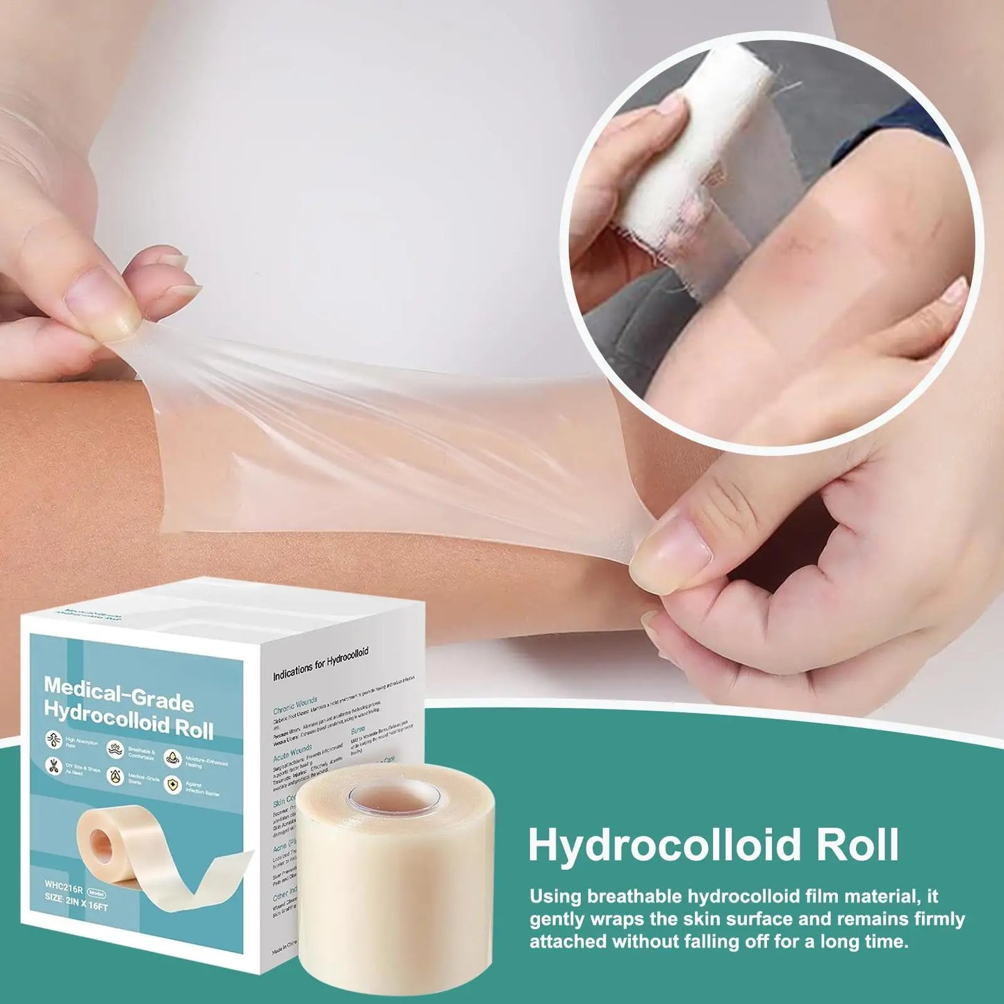 DERMTAPE Hydrocolloid Roll For Acne & Scarring