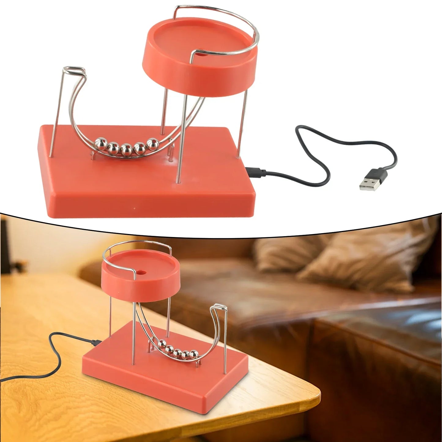 Kinetic Art Perpetual Motion Machine Ornament