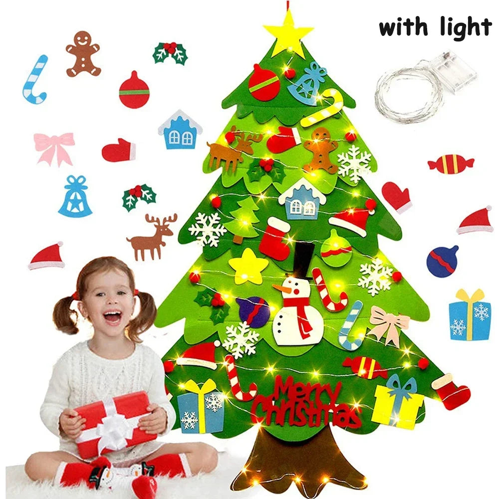 Everized Interactive Felt Christmas Tree for Kids