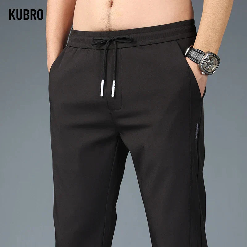 MEN'S STRAIGHT ANTI-WRINKLE CASUAL PANTS