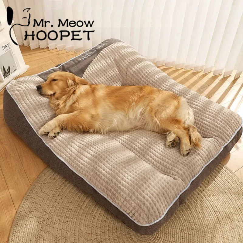 Large Thick Scratch-resistant Spine Protection Dog Cushion Bed
