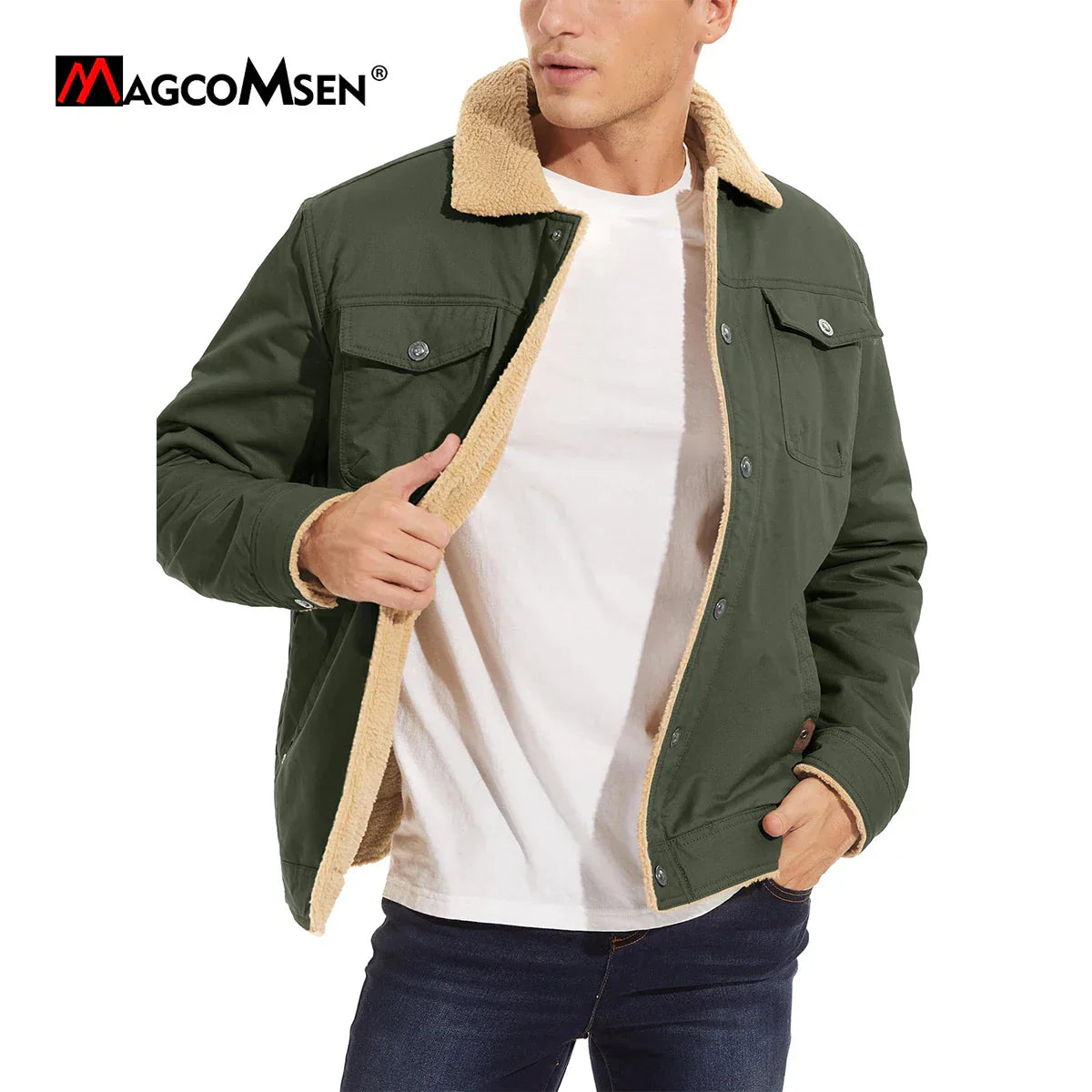 Men's Winter Jackets Sherpa Lined Jackets