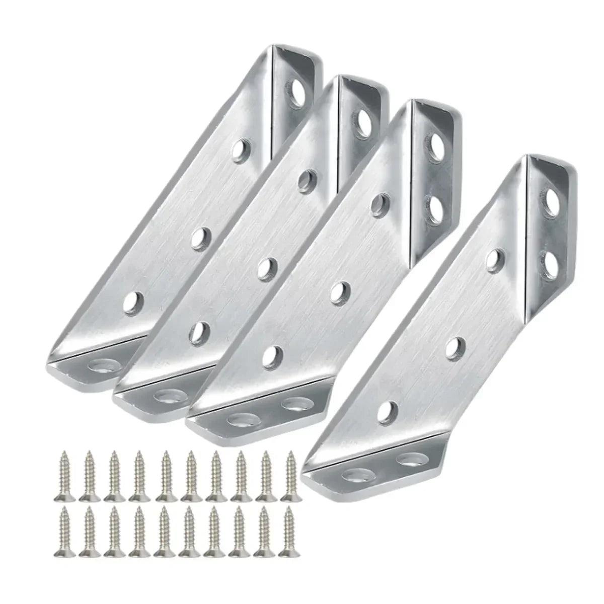 Universal Stainless Steel Furniture Corner Connector(With screws)