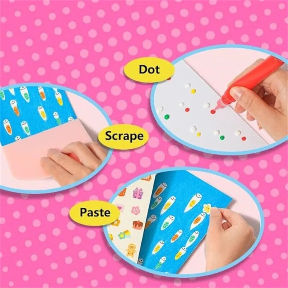 DIY Rainbow Scratch Painting