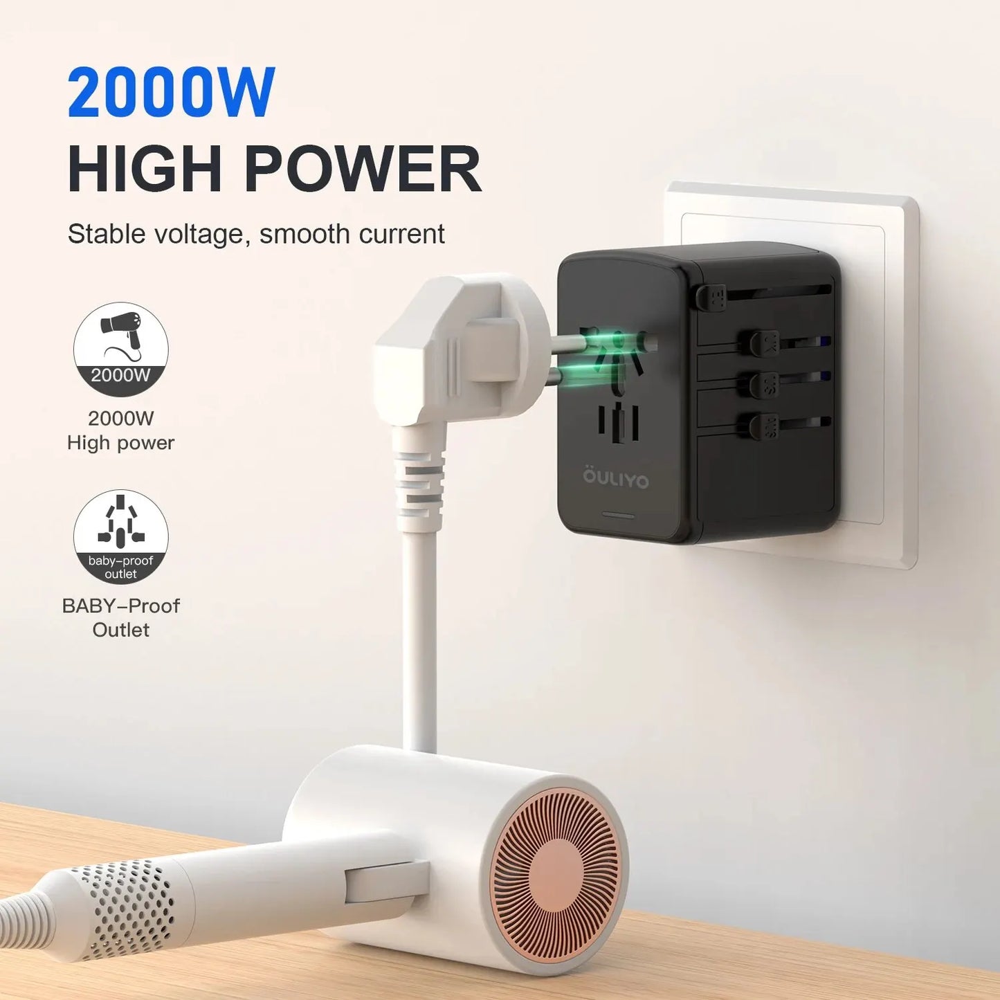 Multifunctional travel charger converter