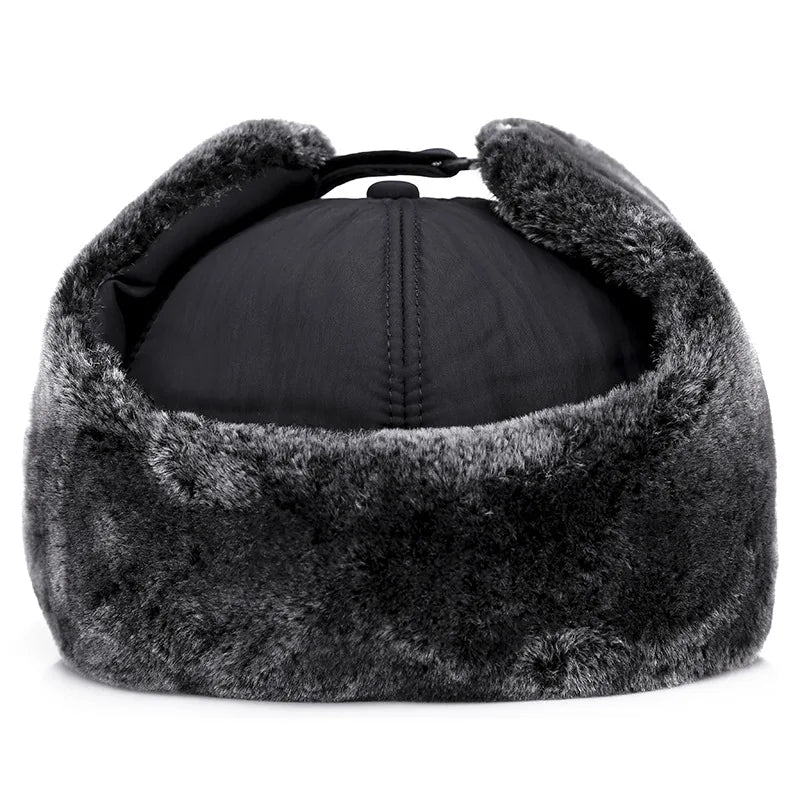 Men Winter Ear Flap Trapper Hat Face Mask Fur Aviator Thermal Warm Snow Ski Cap
