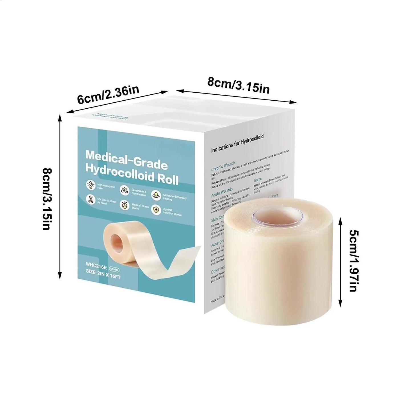 DERMTAPE Hydrocolloid Roll For Acne & Scarring