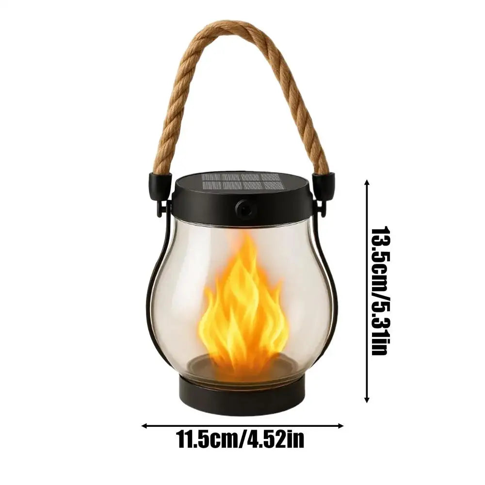 Solar Lantern Lights Flame