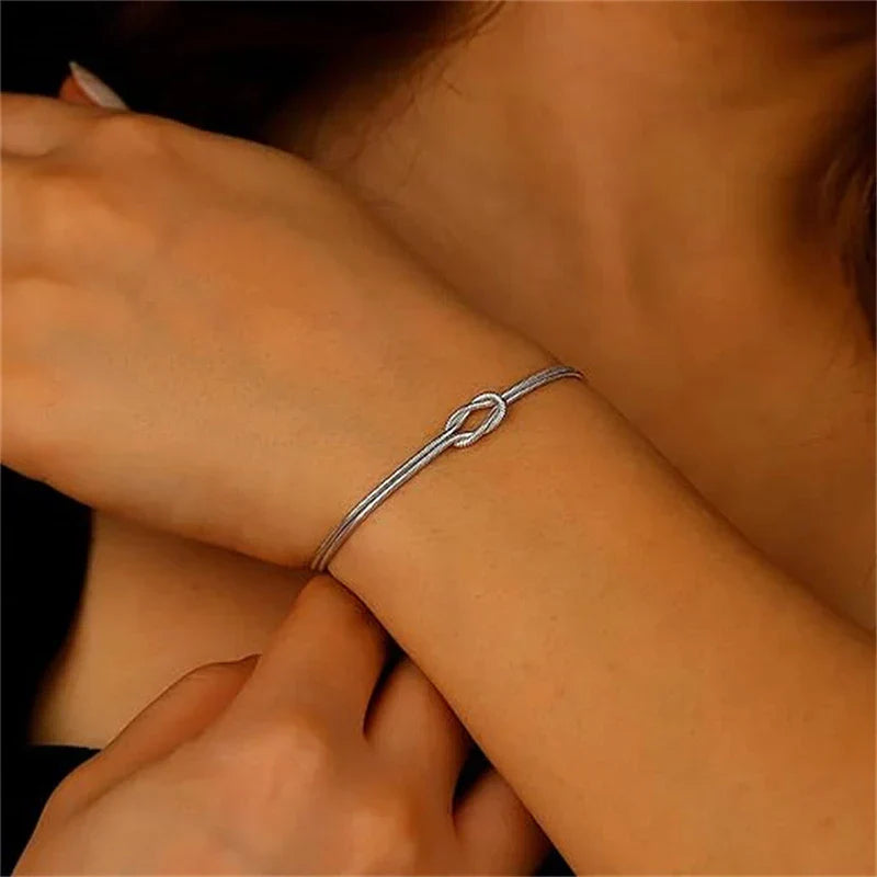 Knot Bracelet for Couple Handmade
