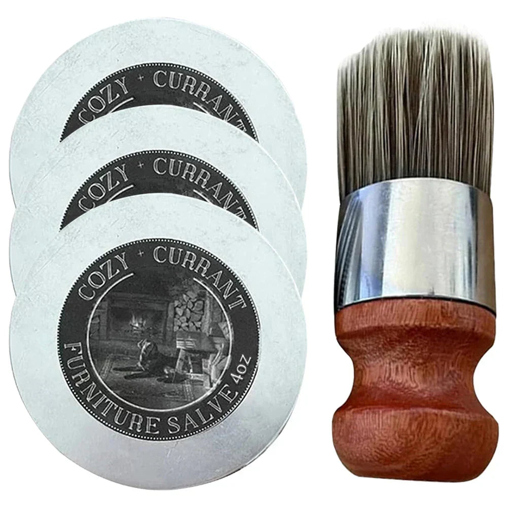 Leather & Furniture Repair Salve + Applicator Brush