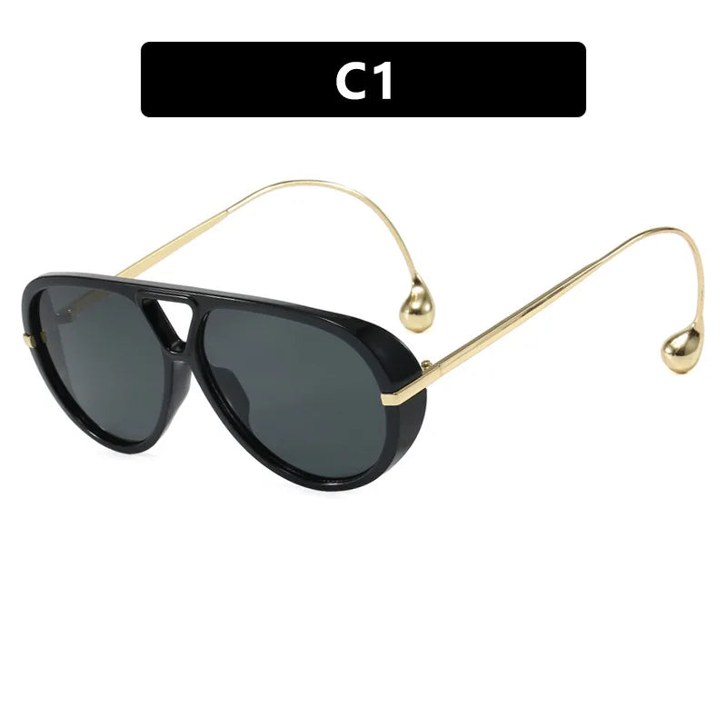 Luxury Brand Designer Oversized Pilot Sunglasses