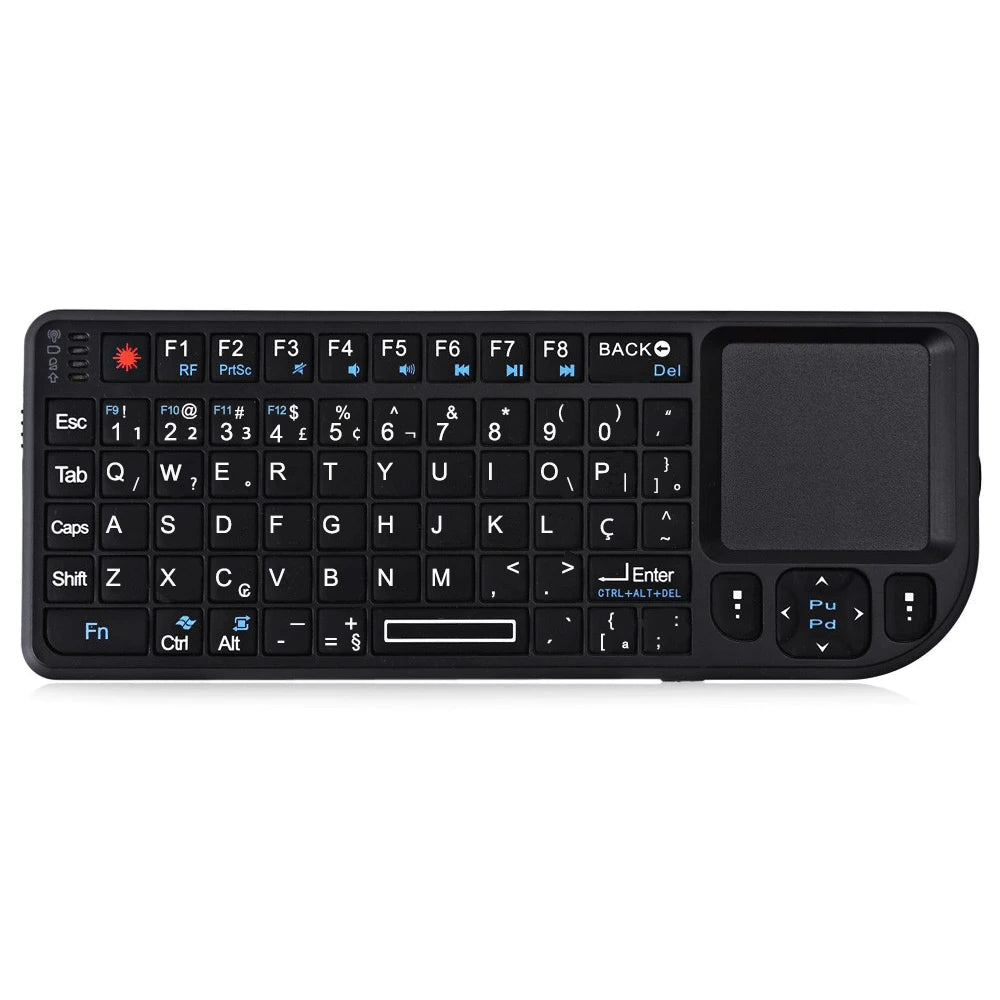 Mini Wireless Keyboard, 2.4G Rechargeable Backlight Keyboard with Touchpad