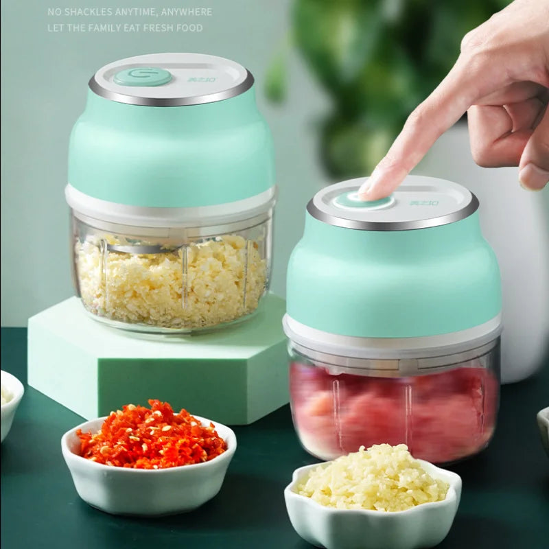 Mini Wireless Electric Garlic Chopper