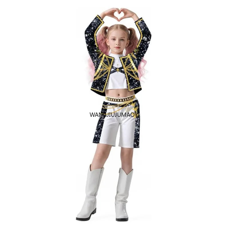 K-Pop Girl Costume Skirt Set💖 Role Play👻Demon Hunter