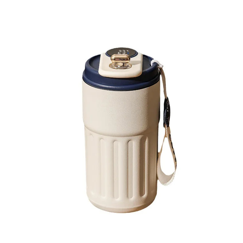 Led Temperature Display Coffee Mug Stainless Steel Thermos