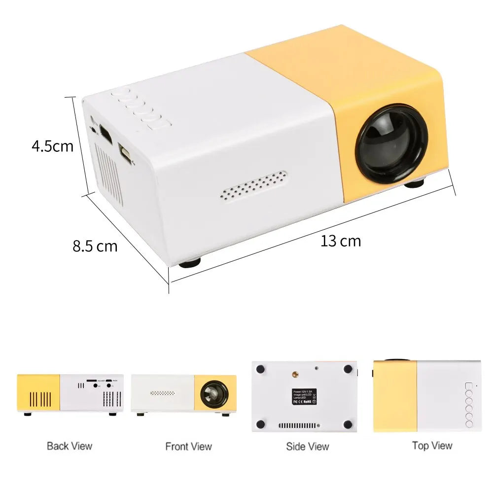 LED Home HD Mini Portable Micro Projector