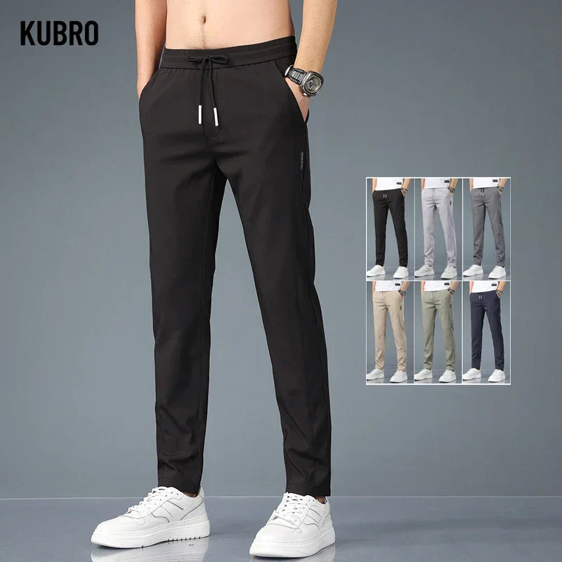 MEN'S STRAIGHT ANTI-WRINKLE CASUAL PANTS