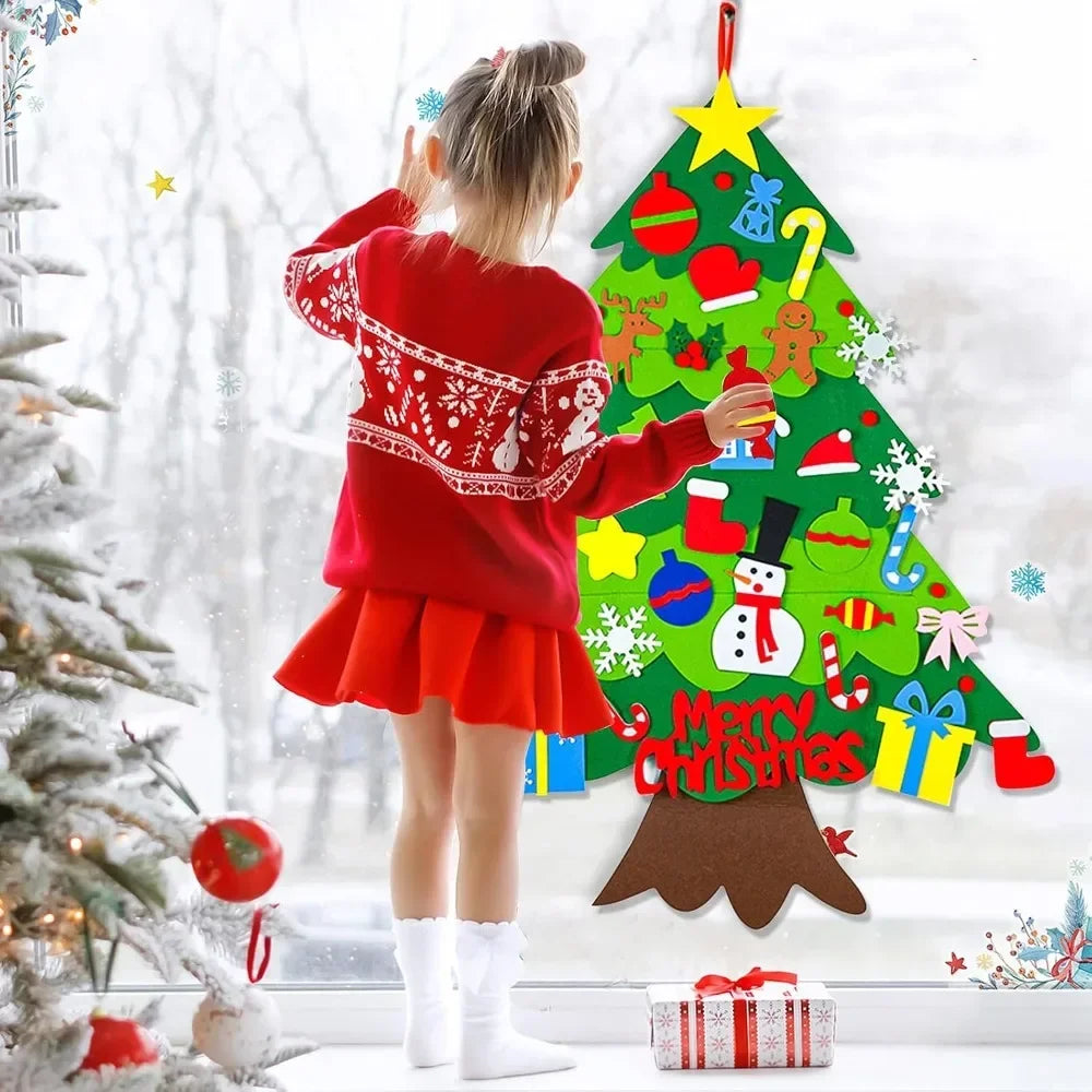 Everized Interactive Felt Christmas Tree for Kids