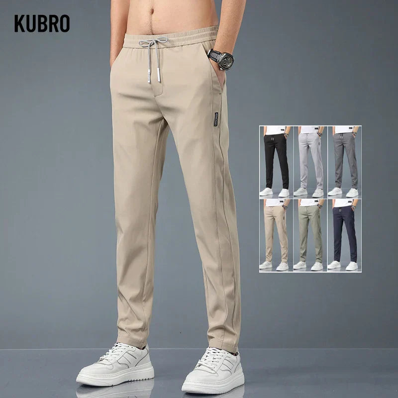 MEN'S STRAIGHT ANTI-WRINKLE CASUAL PANTS