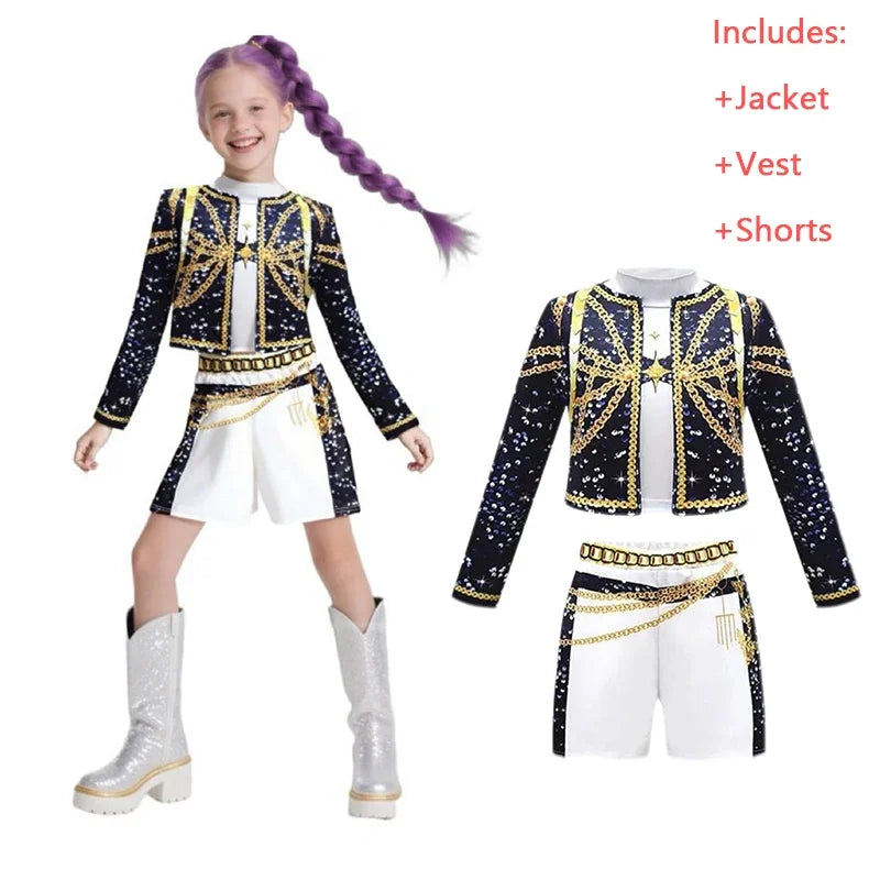 K-Pop Girl Costume Skirt Set💖 Role Play👻Demon Hunter