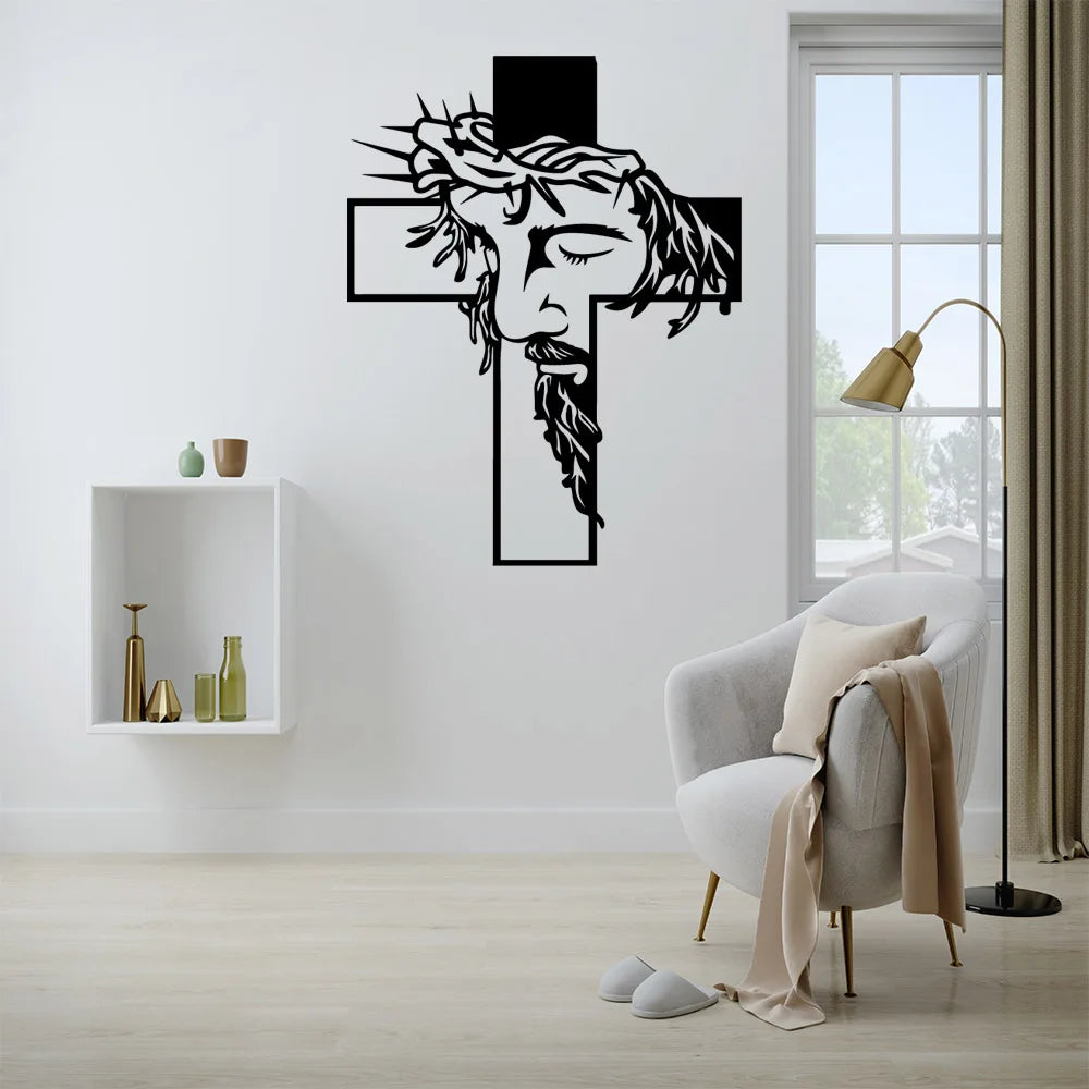 Jesus Self Adhesive Vinyl Waterproof Wall Art