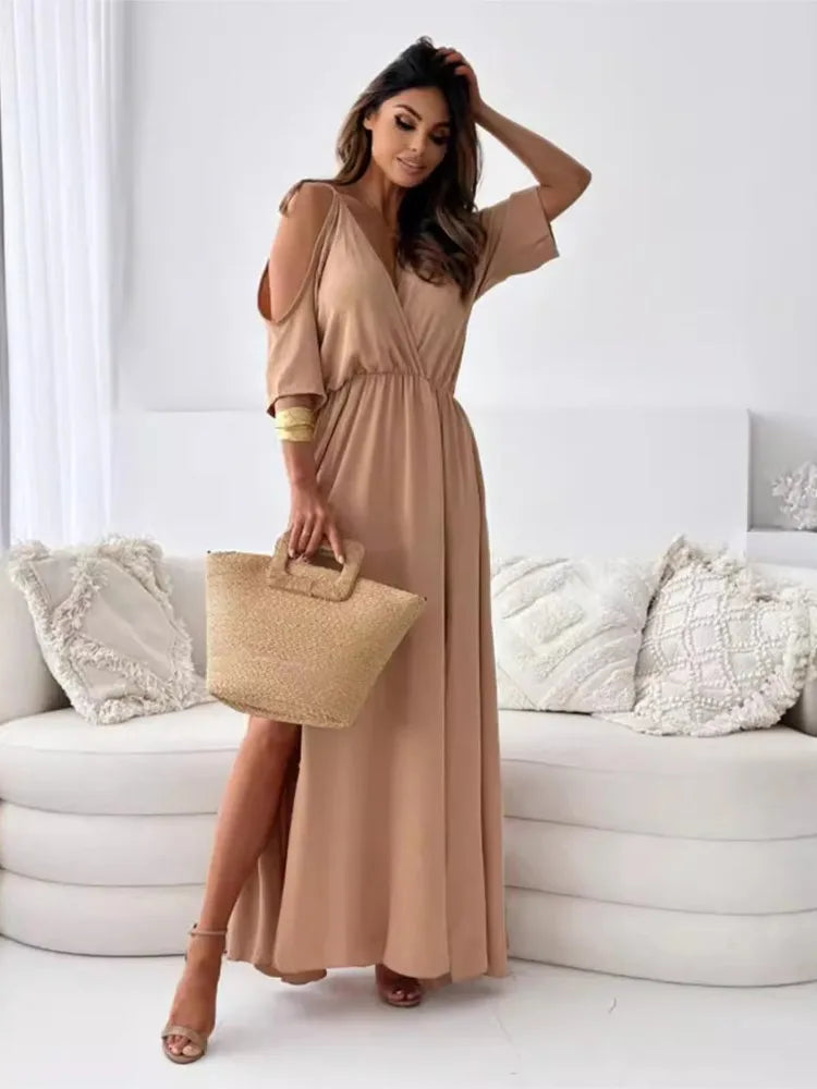 Maxi High Waist Maxi Dress