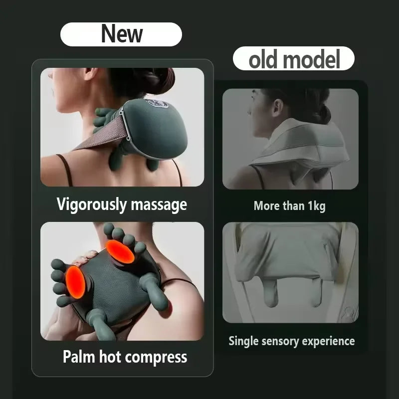 3D Shiatsu Neck & Shoulder Massager with Soothing Heat