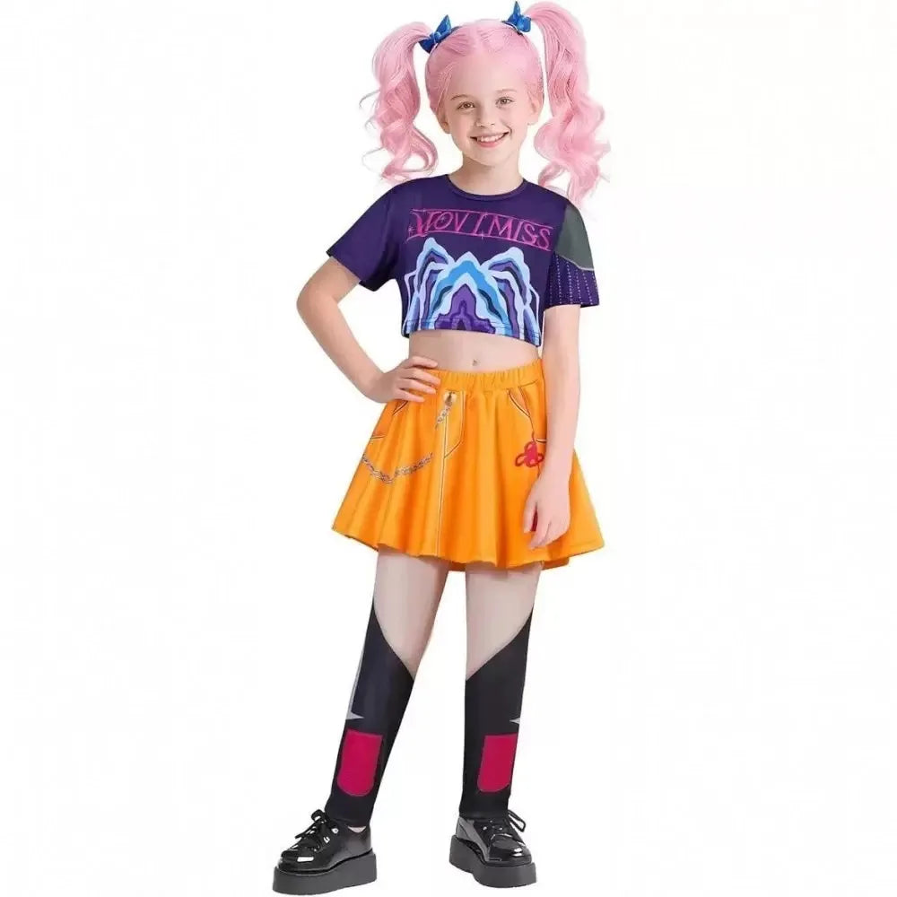 K-Pop Girl Costume Skirt Set💖 Role Play👻Demon Hunter