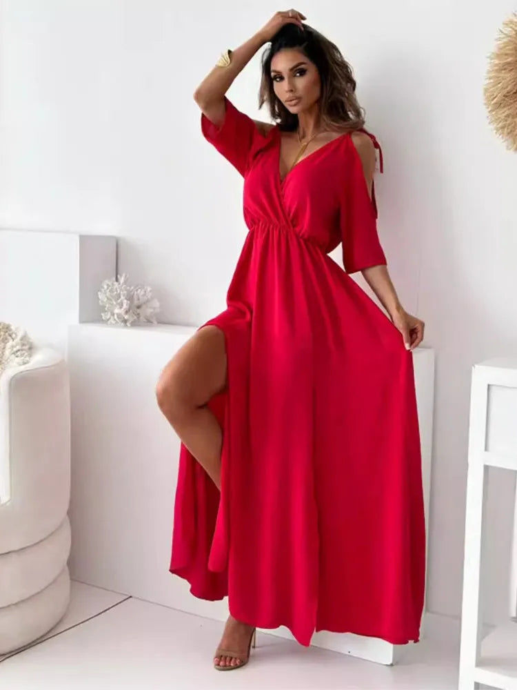 Maxi High Waist Maxi Dress