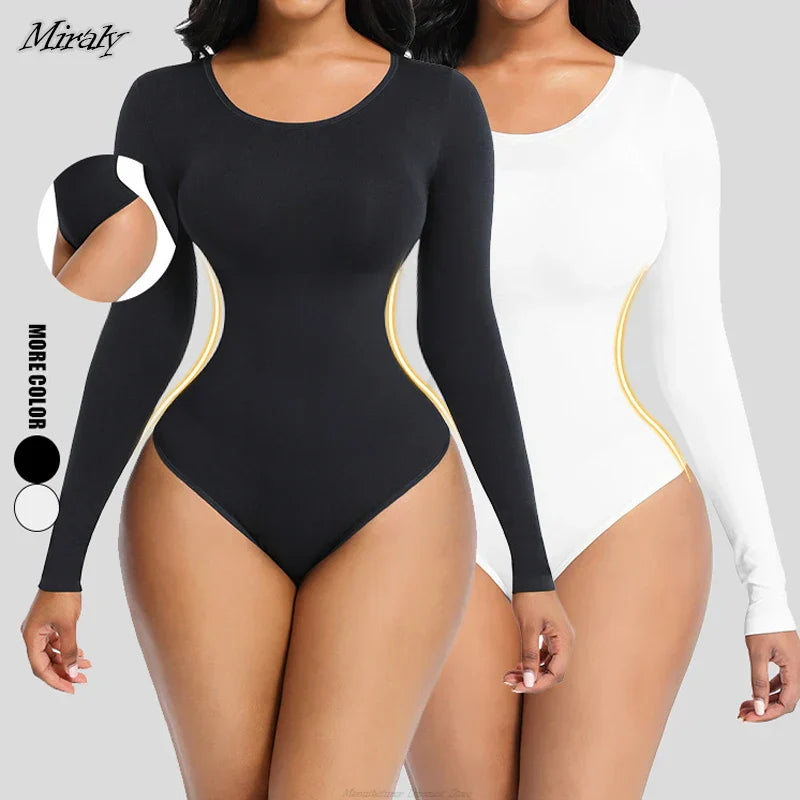 Long Sleeve Thong Bodysuit