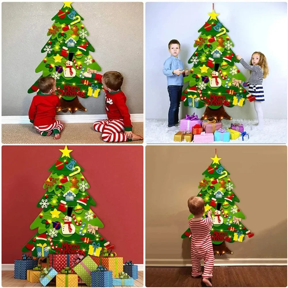 Everized Interactive Felt Christmas Tree for Kids