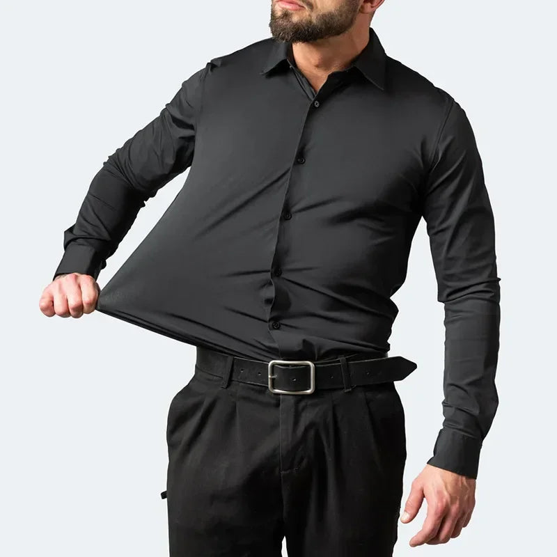 Men's Super Stretchy Quick-Drying Breathable Dress Shirt