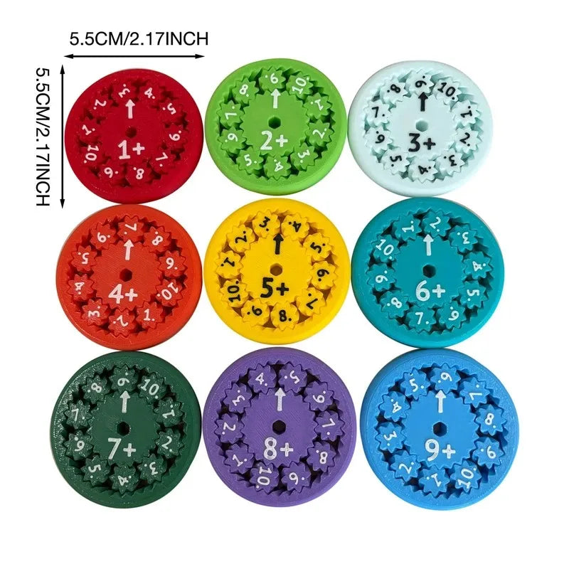 Math Facts Fidget Spinners