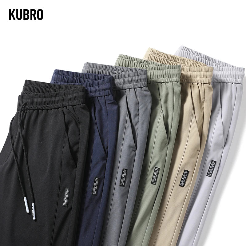 MEN'S STRAIGHT ANTI-WRINKLE CASUAL PANTS