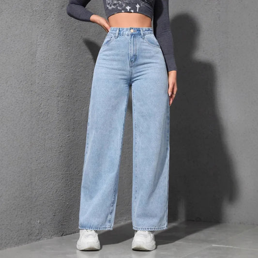 Jeans Women Vintage Wide Leg Pants