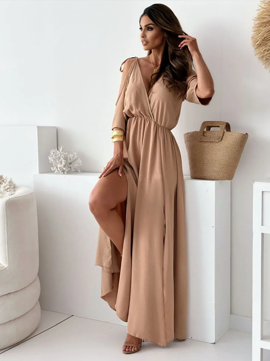 Maxi High Waist Maxi Dress