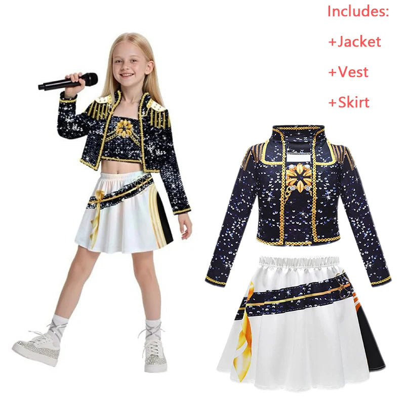 K-Pop Girl Costume Skirt Set💖 Role Play👻Demon Hunter