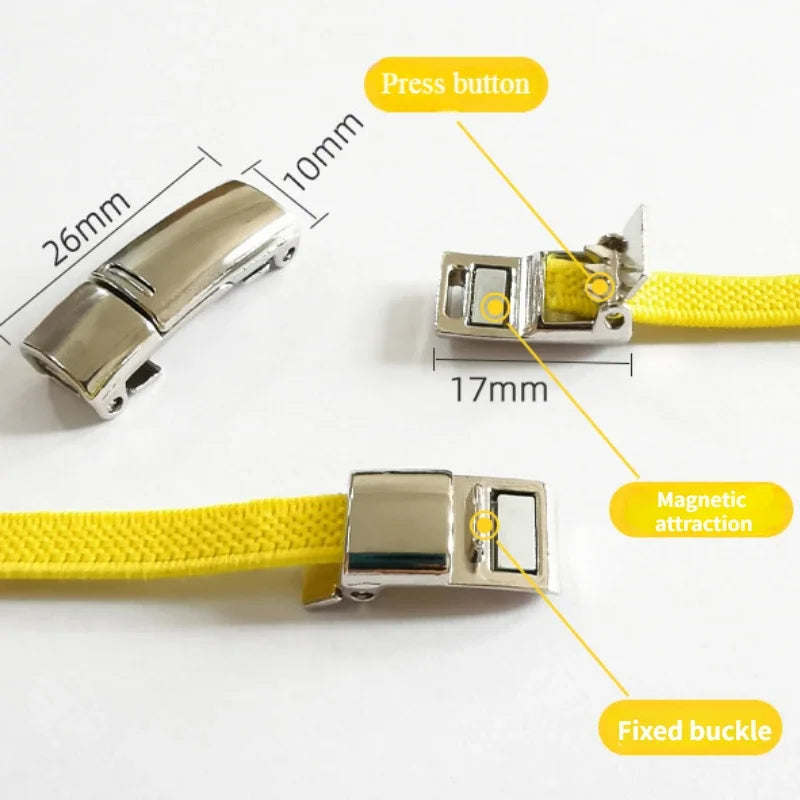 Magnetic Lazy Shoelace Metal Buckle