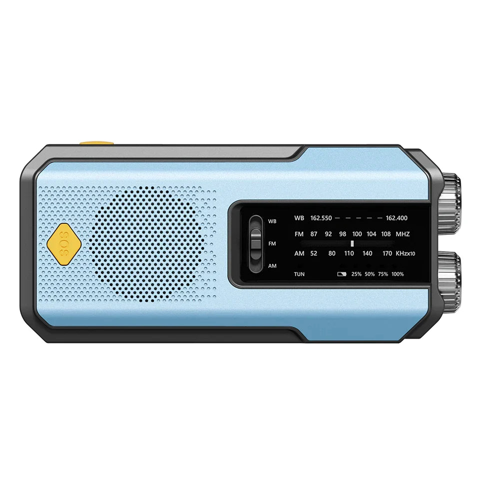 Hand-Crank/Solar Radio