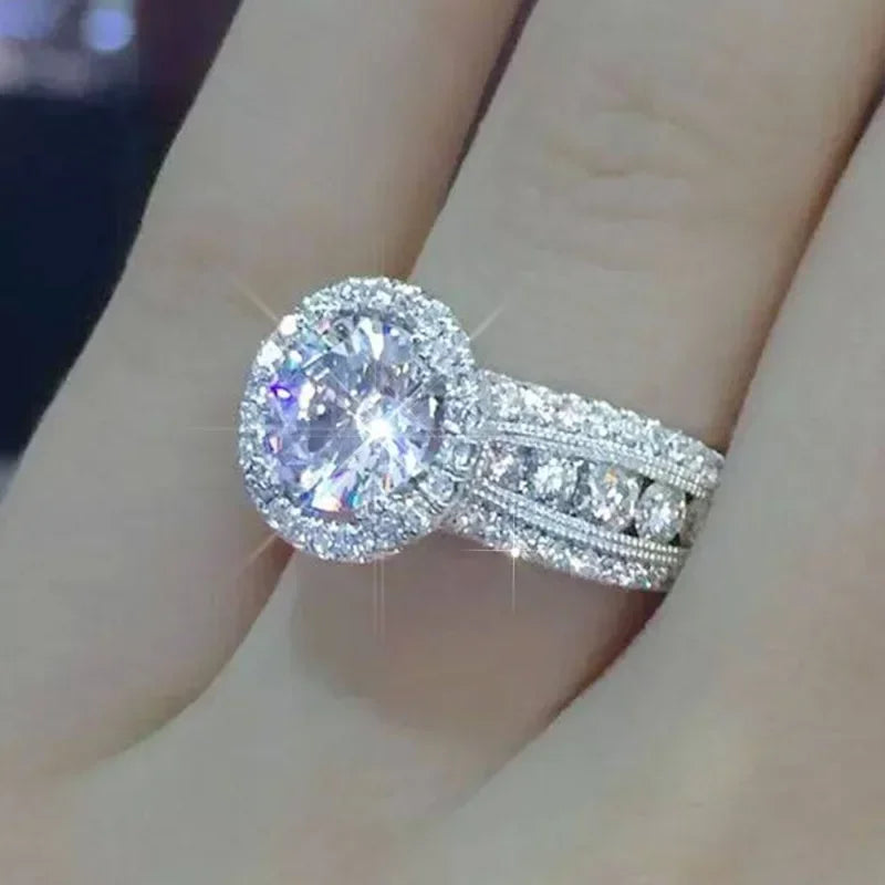 π3 Carat Super Sparkling zircon Ring