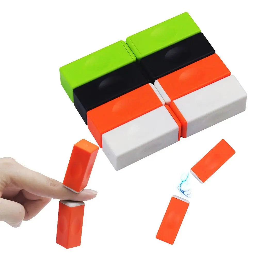 Magnetic building blocks bounce bricks