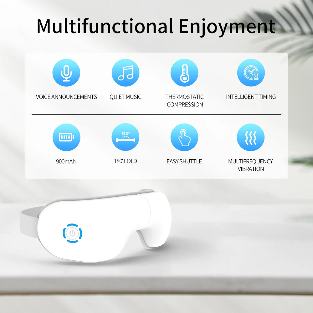 Eye Massager with Heat & 5 Modes | Perfect Gift for Screen Users