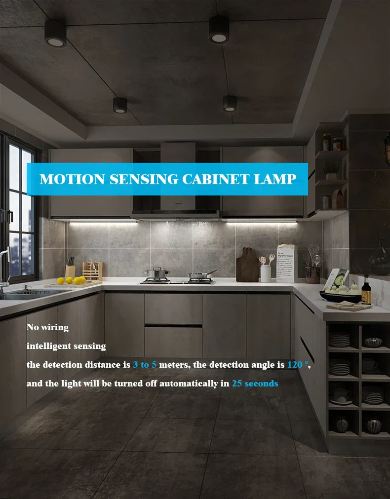 Magnetic Self-Adhesive Smart Sensor LED Light Strip