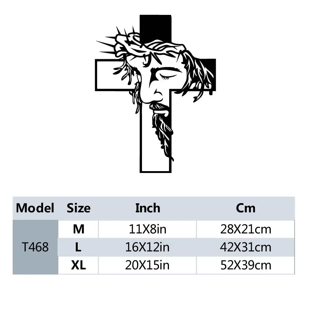 Jesus Self Adhesive Vinyl Waterproof Wall Art