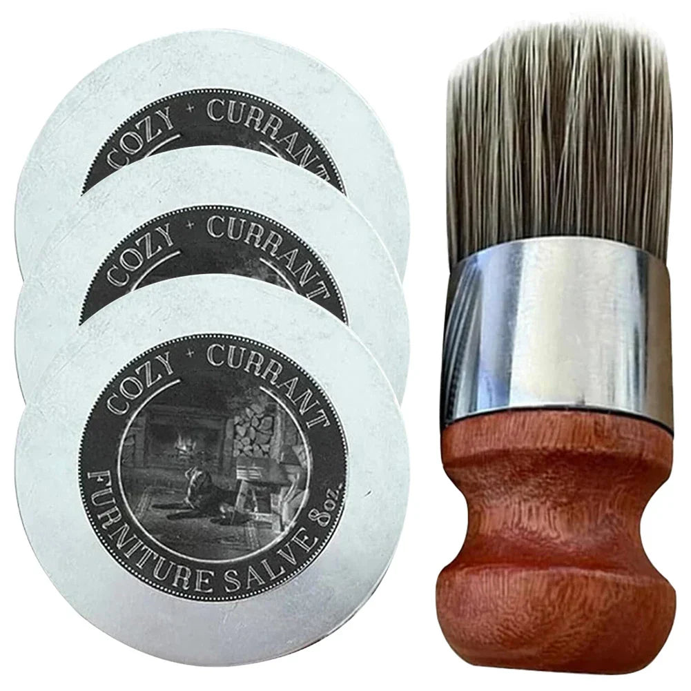 Leather & Furniture Repair Salve + Applicator Brush